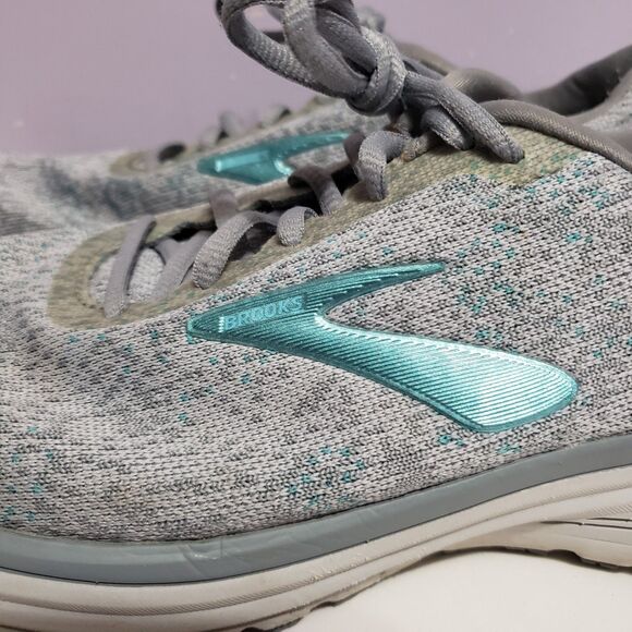 Brooks Anthem Gray Teal Women's Sneakers Sz 9.5 - Picture 9 of 10